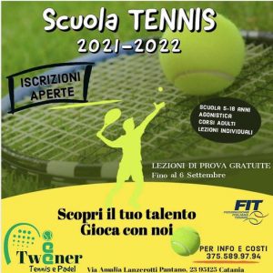 Scopri di più sull'articolo SCUOLA TENNIS 2021/2022